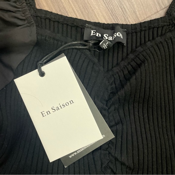 NWT En Saison Balloon Sleeve Dress - Picture 2 of 7